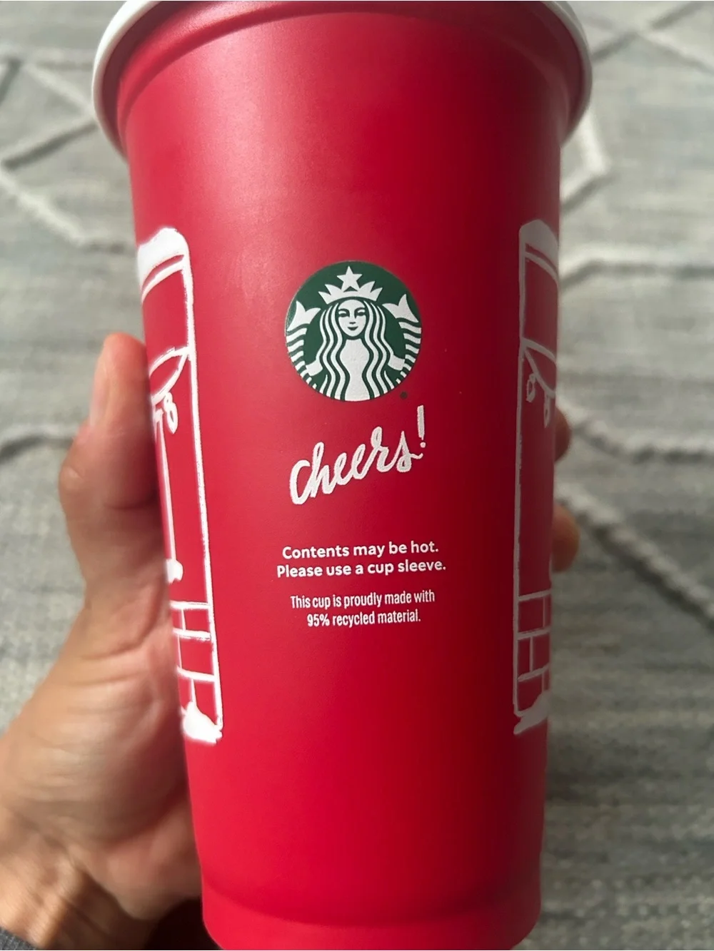 NWT Starbucks Limited Edition Red Cup Winter Holiday/Seasonal Travel Mug,Tumbler